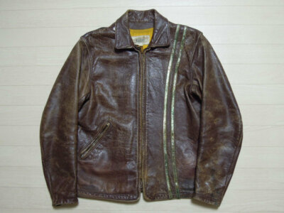 60's BATES Leather Riders Jacket BATES Rare Harley AMF Lewis