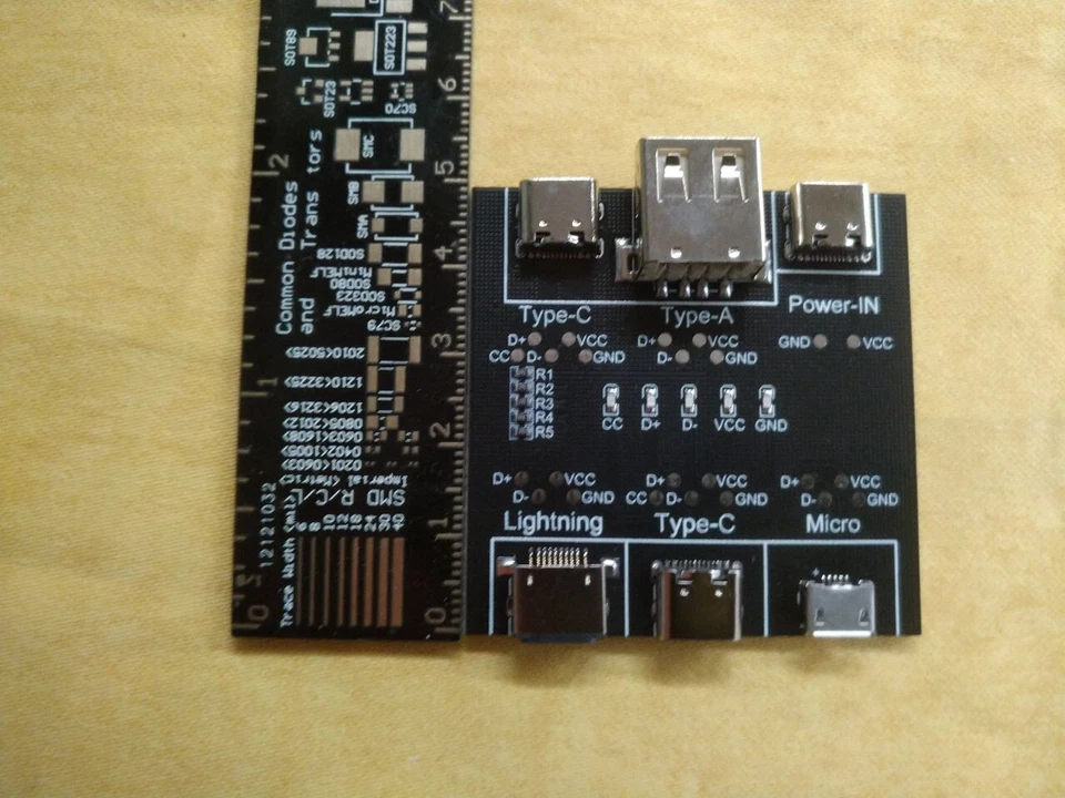 USB Data Cable Tester PCB - Micro - Lightning - Type-C - Schnellversand - Bild 4 von 4