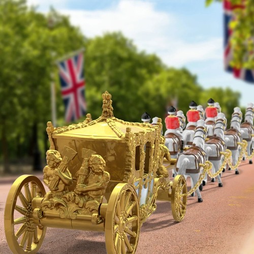Matchbox Collectors Coronation Gold State Coach ******* King Charles III - Picture 2 of 6