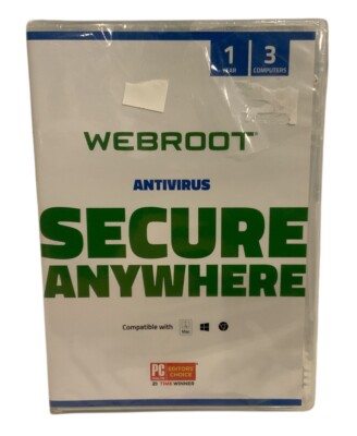 Webroot SecureAnywhere Antivirus Software 2021 for 3 Devices - PC/Mac