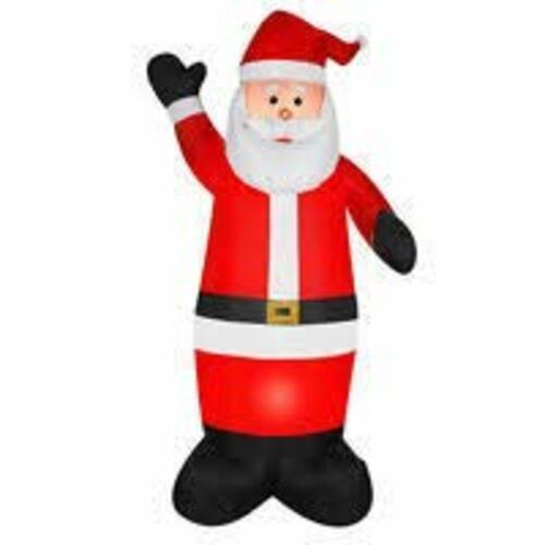 Living Solutions Christmas Holiday Santa Claus Inflatable 6 Ft Lighted Waving - Picture 1 of 1