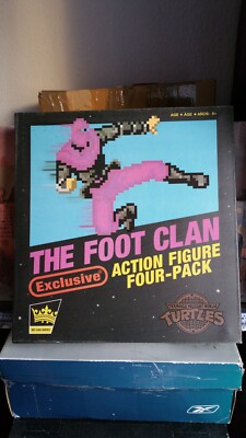 BST AXN Series The Foot Clan TMNT Figur Ninja 4 Pack Action Neu OVP 2022 Arcade