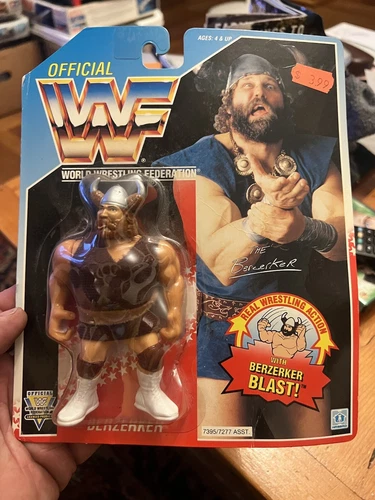 WWF The Berzerker NORD Wrestling Figure WWE WCW 1992 HASBRO MOC 7395/7277