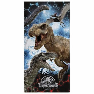 Détails Sur Jurassic World Bleu Serviette De Plage 100 Coton Dinosaures Park Afficher Le Titre Dorigine