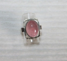 Ring echt Silber 925 mit echt Rosenquarz Gr. 54 fast neu