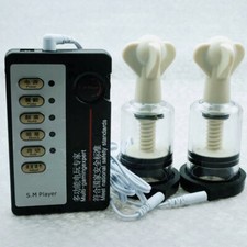 E-Stim Schock Brustvergrößerung Vakuum Schröpfen Frauen Vakuumpumpe Sauger 