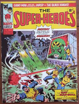 THE SUPER-HEROES WEEKLY #38, MARVEL COMICS UK, 22 NOVEMBER 1975, VG