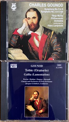 Charles Gounod 2 x CDs Tobie / Gallia & Symphonies Nos. 1 & 2
