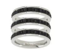 Size 11 Qvc Set Of 3 Princess Cut Stack Ring Stainless Steel By Design J281424 Size 11 Qvc Set Of 3 Princess Cut Stack Ring Stainless Steel By Design J281424