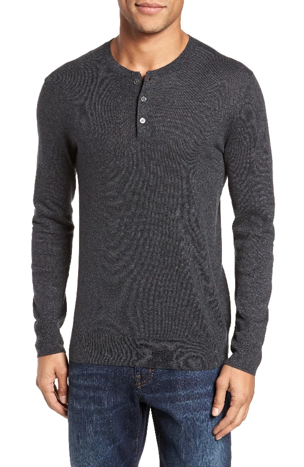 NWT Bonobos Cotton Linen Blend Henley Sweater Gray Men s SZ XXL Retails 98