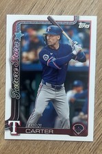 2025 Topps Baseball Series 1 #288 Evan Carter, Texas Rangers – Future Stars