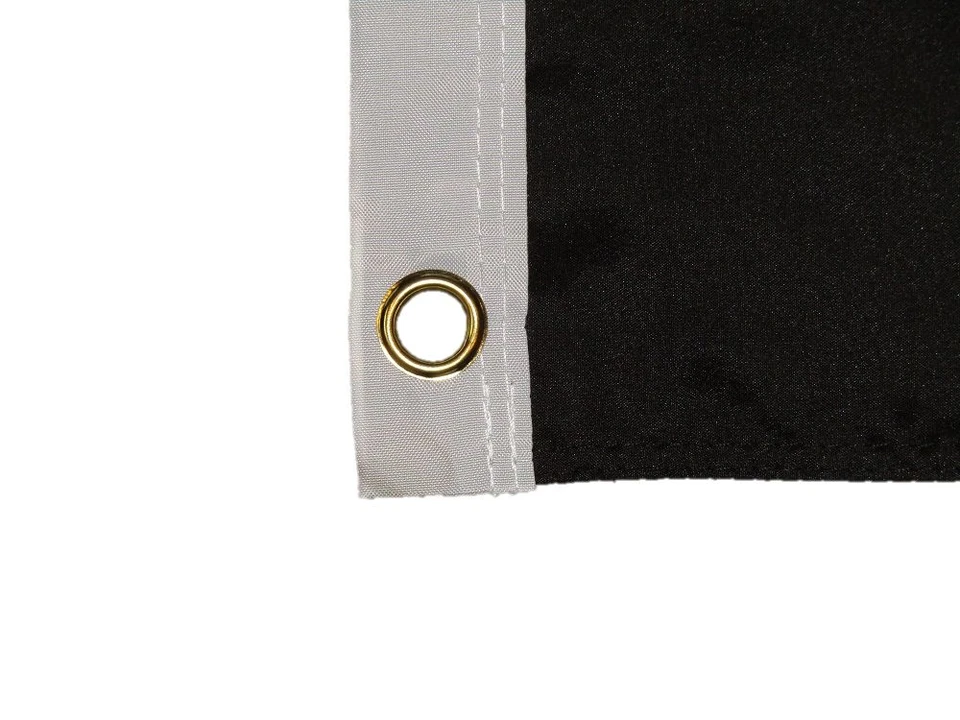 3x5 Jolly Roger Pirate Black Beard 100D Flag 3'x5' Brass Grommets Edward Teach - Image 2 of 4