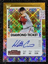 WIL CROWE 2021 PANINI CONTENDERS ROOKIE DIAMOND Ticket RC AUTO Ser# 12/15