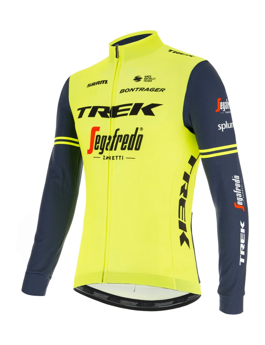 EQUIPACION CICLISMO INVIERNO TERMICA CONJUNTO MAILLOT CULOTE BADANA TREK FLUOR