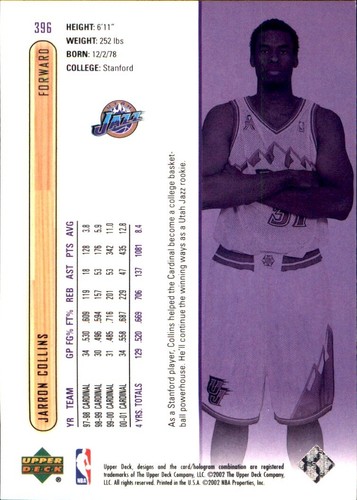 2001-02 Upper Deck 🏀 YOU PICK #2 - #437 🏀 NBA Cards SP RC Base Commons Stars - Photo 218 sur 238