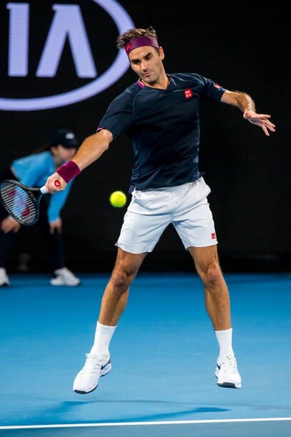 Short De Tennis Uniqlo Roger Federer - Édition Open D'Australie 2020 - Taille M US - Homme/Unisexe
