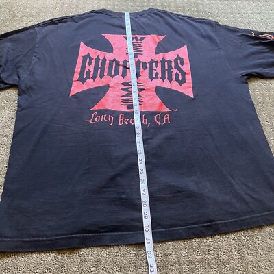 VTG West Coast Choppers Skull Fire Flame Spectrum CFL Long