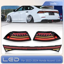 Smoke LED Tail Lights For Honda Accord 11th 2023 2024 Rear Center Lamp Assembly