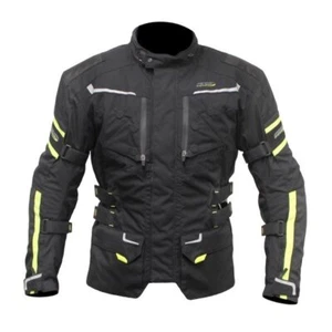 Armr Kumaji 2 Motorcycle Jacket Textile Black Fluo Yellow
