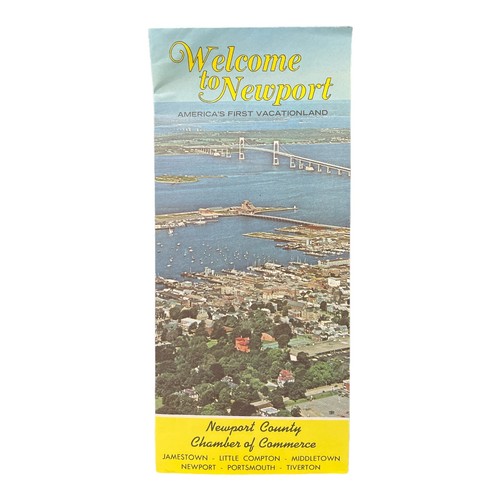 Vintage Welcome to Newport County Rhode Island Travel Visitors Brochure 1973