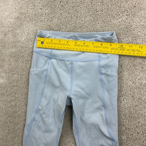 Athleta Girl Leggings Girls Size Small 7 Blue Pull On Compression Ankle - Picture 6 of 9