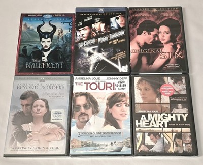 Beyond Borders (Sealed), Tourist (Sealed), A Mighty Heart (Sealed), Maleficent 