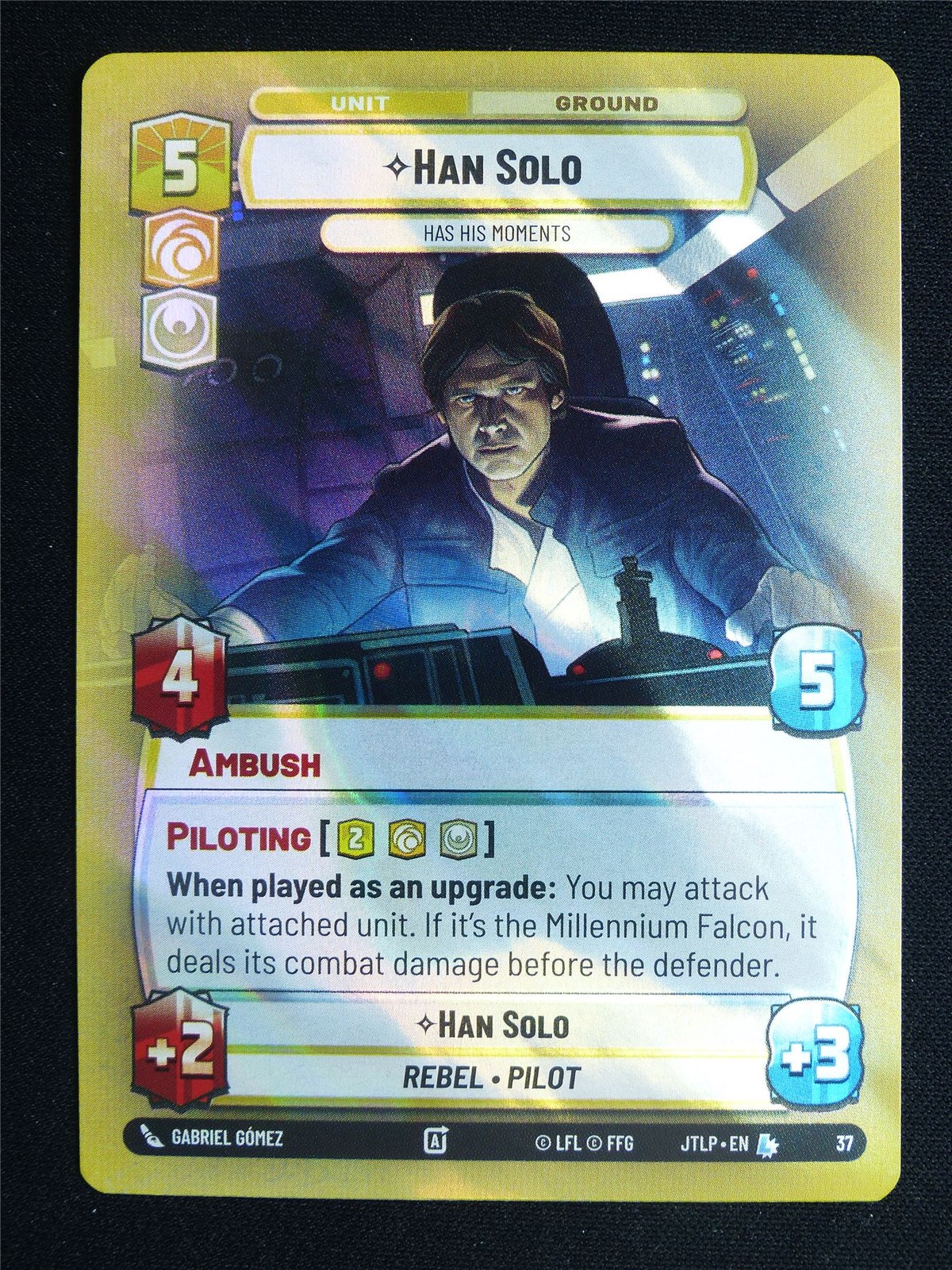 Han Solo 37 Surge Foil - Star Wars Unlimited Card #3UJ