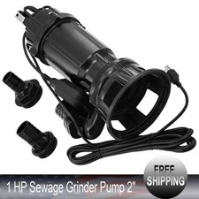 220V 4200GPH 1 HP Sewage Grinder Pump Sewage Pump 2" Discharge Auto Float Switch