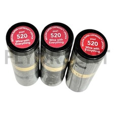 X3 Revlon Super Lustrous Lipstick 520 WINE WITH EVERYTHING NWOB