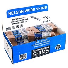 Nelson WC8/12/32/78LA Exterior Lined Composite Shim 8 Lx1-3/8 W in. Pack of 32