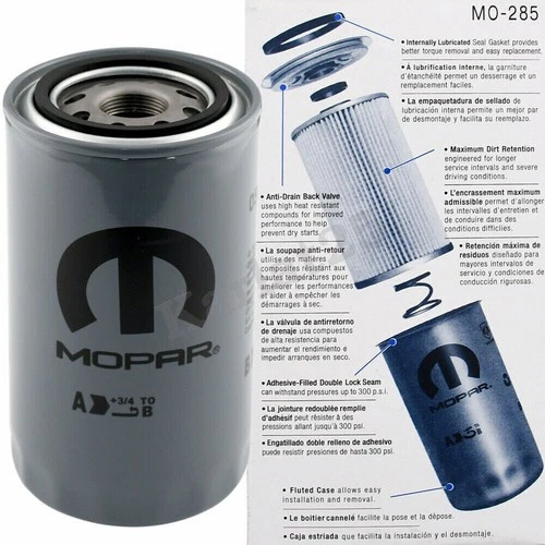 Mopar Engine Oil Filter for 1989-20 Dodge RAM CUMMINS 5.9L 6.7L Diesel 3 Pack Foto 3 de 4