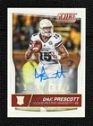 2016 Score Rookies Signatures Dak Prescott #337 Rookie Auto RC