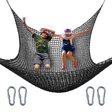 Kids Climbing Cargo Net, 6.5 9.8 ft Playground Safety Net, Polyester Double...