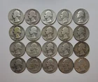 1939-1957 Washington *90% Silver* Quarters (.25c lot of 20)