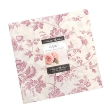 Lavender Fields, Layer Cake, Precut 10 Inch Squares, Moda Fabric, Vintage Linens