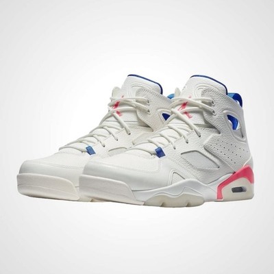 Jordan Flight Club 91 Men s Basketball Shoes Size 10.5 Sail/Pink/Blue NWOB