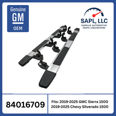 OEM New 2019-2025 Sierra Silverado 1500 Running Boards Crew Cab GM