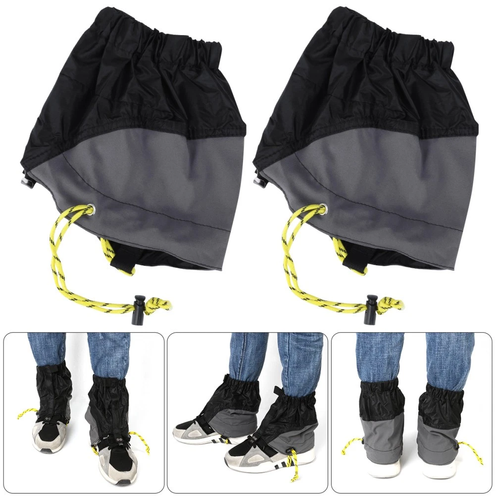 Guêtres Imperméables MFH Tactique - Armée, Bushcraft, Randonnée Hiver - Noir - Taille Unique