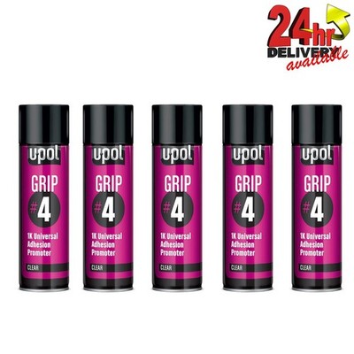 5 x U-Pol Grip#4 GRIP/AL 1K Universal Haftvermittler 450ml AerosoldoseUPol