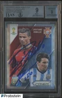 Cristiano Ronaldo & Lionel Messi Dual Signed 2014 Prizm Soccer BGS 9 BAS AUTO 9