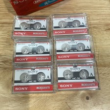 Sony 2-451-306-89 MC-90 Microcassettes Lot Of 6 Tapes
