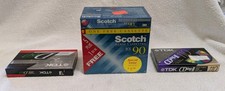 TDK And Scotch Blank Cassette Lot 8 Tapes Total