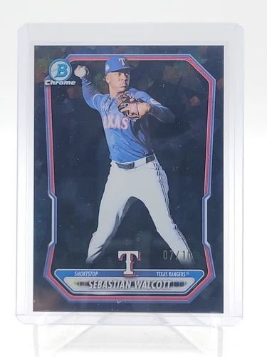 SEBASTIAN WALCOTT 2026 BOWMAN CHROME BLACK SAPPHIRE /10 #BCP-51 Q5498