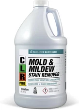 CLR PRO Heavy Duty Bleach-Free Mold and Mildew Stain Remover, 1 Gallon Bottle, U