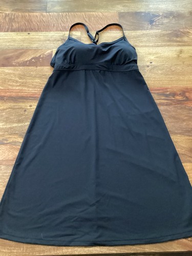 Athleta Black Coastline Swim Dress..Sz M - Picture 2 of 8
