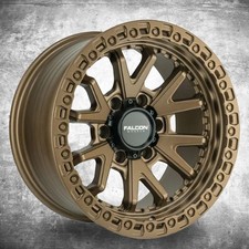 Falcon 17x9 Full Matte Bronze Wheels Tc3 Series 6-lug Wheel Falcon 17x9 Full Matte Bronze Wheels Tc3 Series 6-lug Wheel