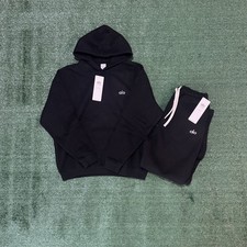 ALO Accolade Hoodie Sweatpants Set Black M Fleece Outfit