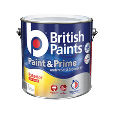 British Paints 4L Extra Bright Low Sheen Exterior Paint And Prime - 4L