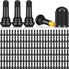150 Tr413 Tire Valve Stems - 150 Pack Rubber Snap-in Tubeless Black Durable 150 Tr413 Tire Valve Stems - 150 Pack Rubber Snap-in Tubeless Black Durable