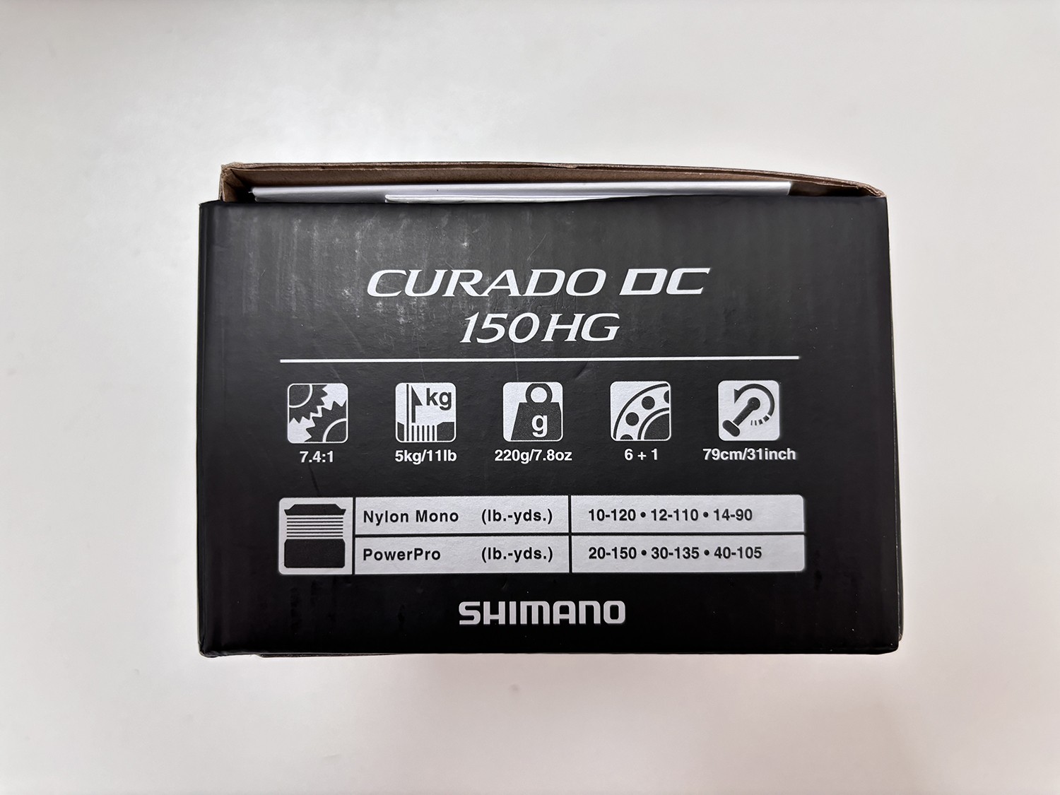 Shimano CURADO DC Right Hand Low Profile Reel CUDC150HG Fishing 7.4:1 Gear Ratio